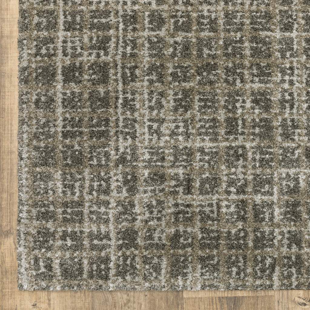 8' X 11' Gray Geometric Power Loom Area Rug - Homeroots - Flyclothing LLC