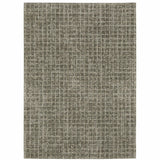 10' X 13' Gray Geometric Power Loom Area Rug - Homeroots - Flyclothing LLC
