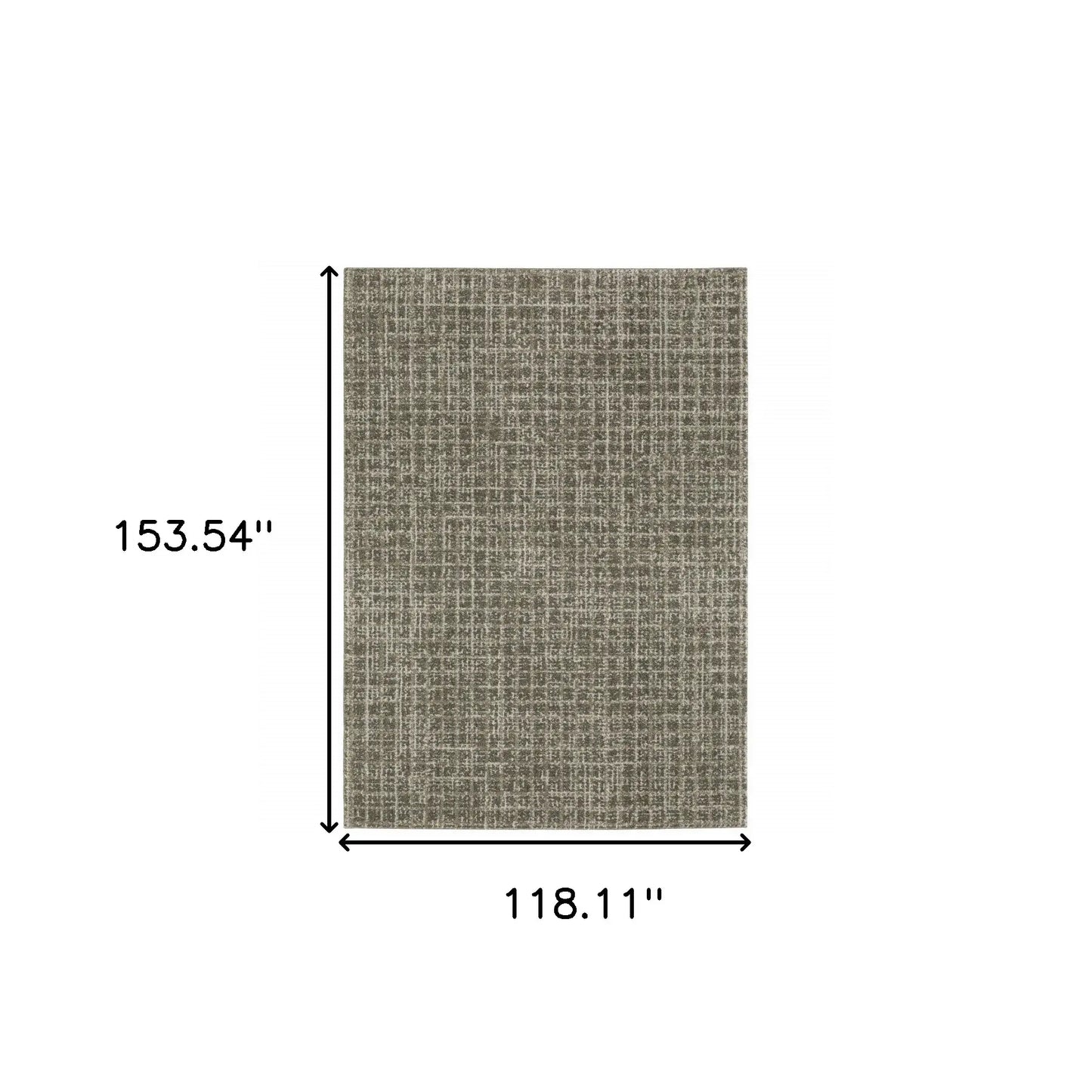 10' X 13' Gray Geometric Power Loom Area Rug - Homeroots - Flyclothing LLC
