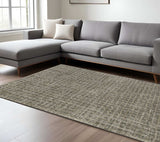 10' X 13' Gray Geometric Power Loom Area Rug - Homeroots - Flyclothing LLC