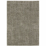 10' X 13' Gray Geometric Power Loom Area Rug - Homeroots - Flyclothing LLC