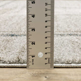 10' X 13' Grey Teal Beige and Tan Geometric Power Loom Area Rug - Homeroots - Flyclothing LLC