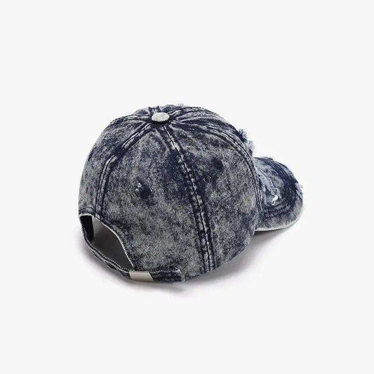Distressed Cotton Baseball Cap - Trendsi - Flyclothing LLC