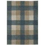 3' X 5' Tan and Gray Geometric Power Loom Area Rug - Homeroots - Flyclothing LLC
