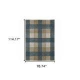 7' X 10' Tan and Gray Geometric Power Loom Area Rug - Homeroots - Flyclothing LLC