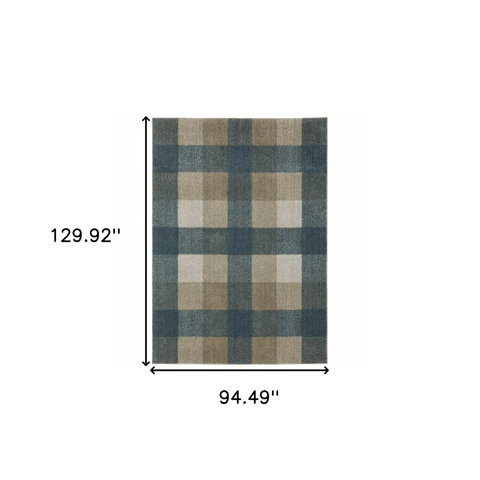 8' X 11' Tan and Gray Geometric Power Loom Area Rug - Homeroots - Flyclothing LLC