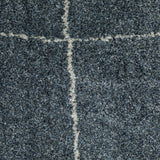 5' X 8' Blue and Gray Geometric Power Loom Area Rug - Homeroots - Flyclothing LLC