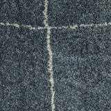10' X 13' Blue and Gray Geometric Power Loom Area Rug - Homeroots - Flyclothing LLC