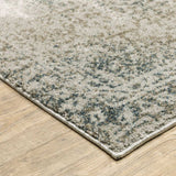 8' Runner Gray Oriental Power Loom Runner Rug - Homeroots - Flyclothing LLC