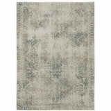 8' X 11' Gray Oriental Power Loom Area Rug - Homeroots - Flyclothing LLC