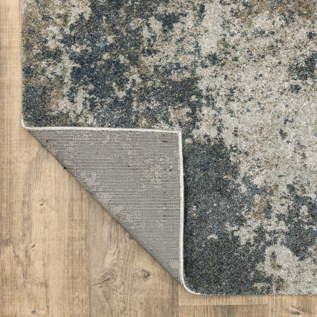 10' X 13' Tan and Gray Abstract Power Loom Area Rug - Homeroots - Flyclothing LLC