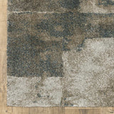 8' Runner Teal Blue Geometric Power Loom Runner Rug - Homeroots - Flyclothing LLC