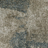 8' X 11' Teal Blue Geometric Power Loom Area Rug - Homeroots - Flyclothing LLC