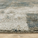 10' X 13' Teal Blue Geometric Power Loom Area Rug - Homeroots - Flyclothing LLC