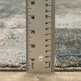 10' X 13' Teal Blue Geometric Power Loom Area Rug - Homeroots - Flyclothing LLC