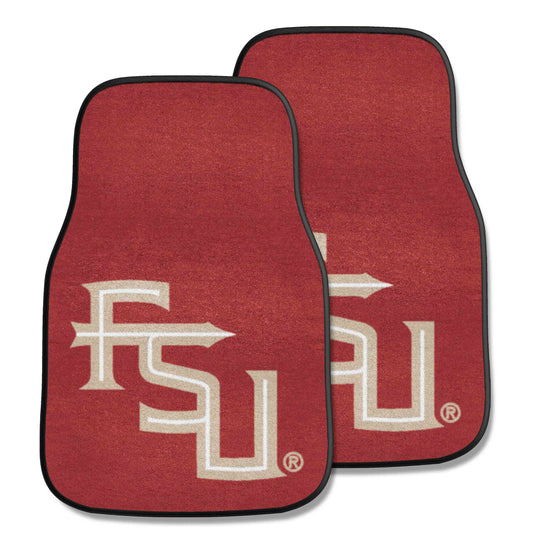 Florida State Seminoles Front Carpet Car Mat Set - 2 Pieces, Garnet - Florida State