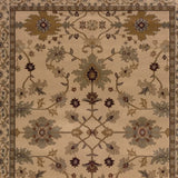 10' X 13' Ivory Oriental Power Loom Stain Resistant Area Rug - Homeroots - Flyclothing LLC