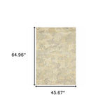 3' X 5' Grey Ivory Beige And Taupe Abstract Power Loom Stain Resistant Area Rug - Homeroots - Flyclothing LLC