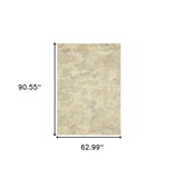 5' X 8' Grey Ivory Beige And Taupe Abstract Power Loom Stain Resistant Area Rug - Homeroots - Flyclothing LLC
