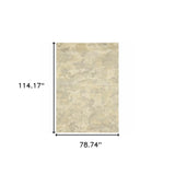 6' X 9' Grey Ivory Beige And Taupe Abstract Power Loom Stain Resistant Area Rug - Homeroots - Flyclothing LLC