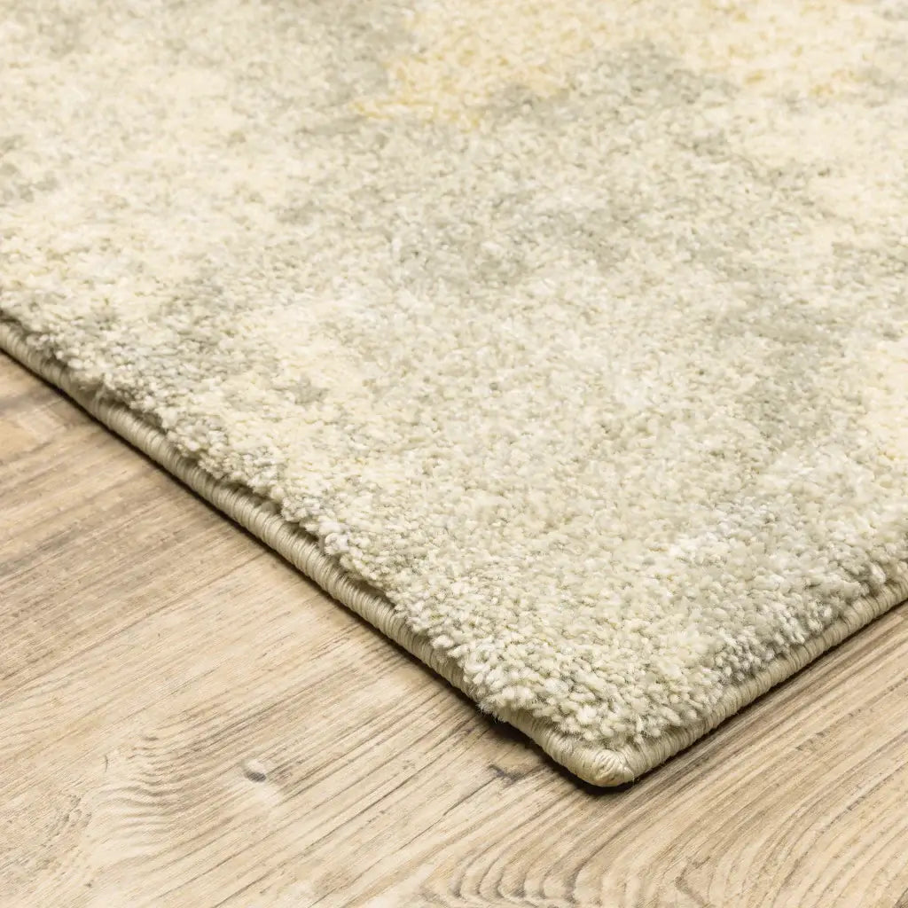 6' X 9' Grey Ivory Beige And Taupe Abstract Power Loom Stain Resistant Area Rug - Homeroots - Flyclothing LLC