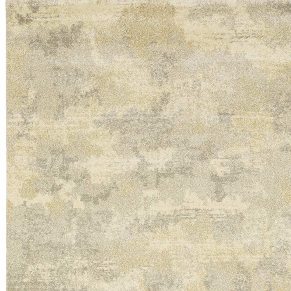 8' X 11' Grey Ivory Beige And Taupe Abstract Power Loom Stain Resistant Area Rug - Homeroots - Flyclothing LLC