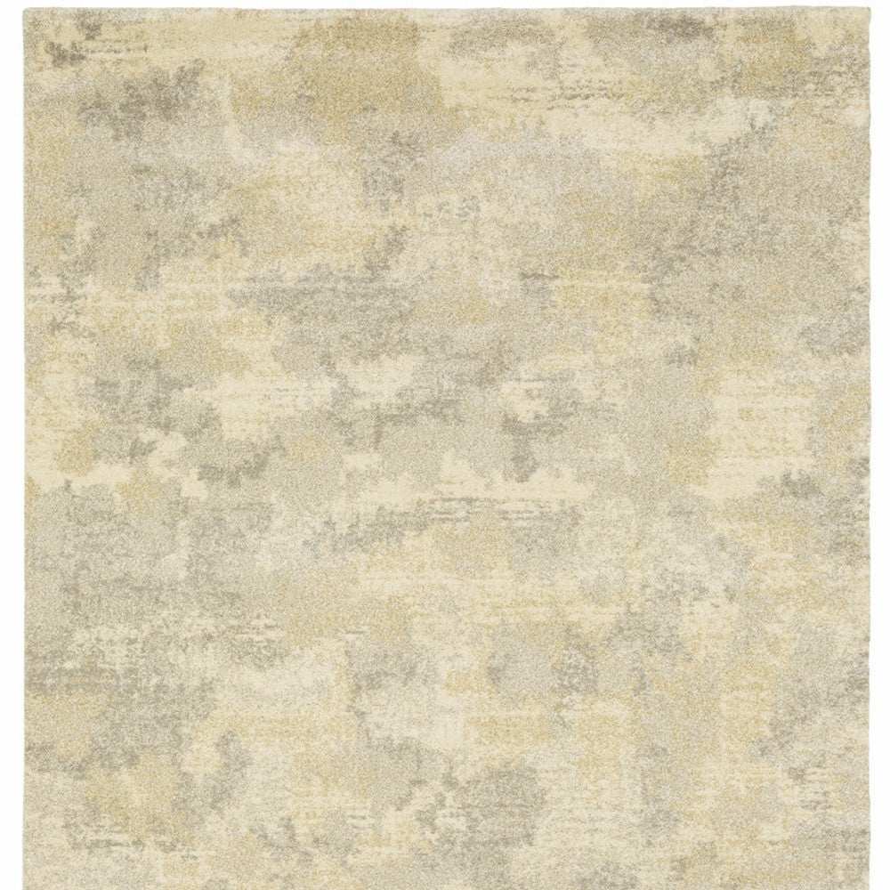 10' X 13' Grey Ivory Beige And Taupe Abstract Power Loom Stain Resistant Area Rug - Homeroots - Flyclothing LLC