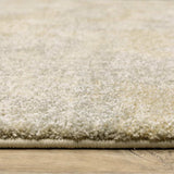 10' X 13' Grey Ivory Beige And Taupe Abstract Power Loom Stain Resistant Area Rug - Homeroots - Flyclothing LLC