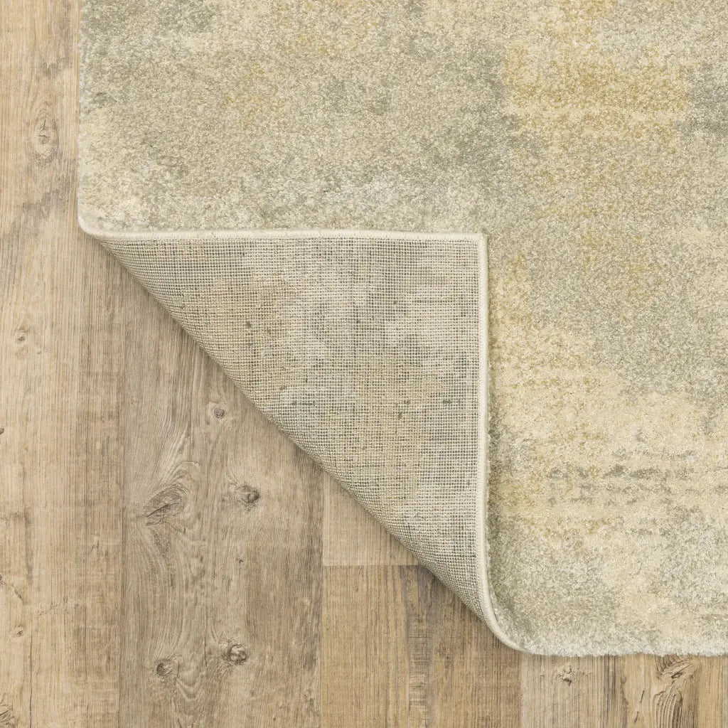 10' X 13' Grey Ivory Beige And Taupe Abstract Power Loom Stain Resistant Area Rug - Homeroots - Flyclothing LLC