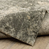 2' X 8' Charcoal Grey Beige And Tan Abstract Power Loom Stain Resistant Runner Rug - Homeroots - Flyclothing LLC