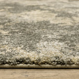 8' X 11' Charcoal Grey Beige And Tan Abstract Power Loom Stain Resistant Area Rug - Homeroots - Flyclothing LLC