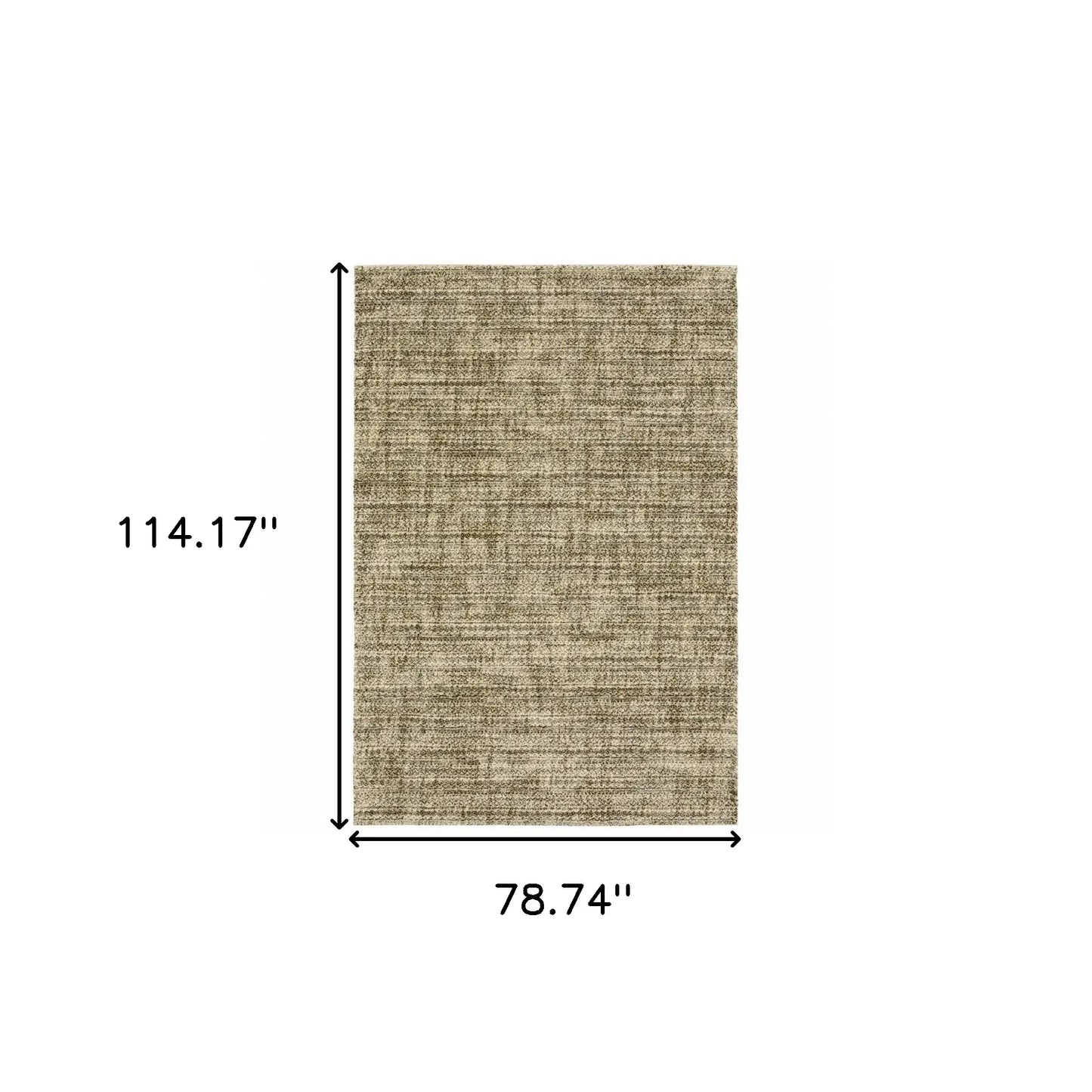 6' X 9' Beige Brown Tan And Blue Green Abstract Power Loom Stain Resistant Area Rug - Homeroots - Flyclothing LLC