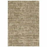 8' X 11' Beige Brown Tan And Blue Green Abstract Power Loom Stain Resistant Area Rug - Homeroots - Flyclothing LLC