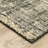 2' X 8' Charcoal Grey Beige And Tan Abstract Power Loom Stain Resistant Runner Rug - Homeroots - Flyclothing LLC
