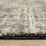 2' X 8' Charcoal Grey Beige And Tan Abstract Power Loom Stain Resistant Runner Rug - Homeroots - Flyclothing LLC