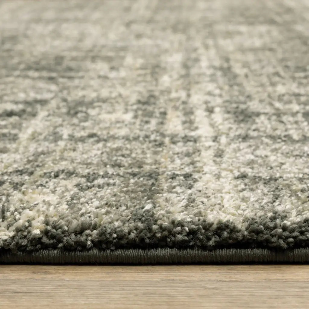 5' X 8' Charcoal Grey Beige And Tan Abstract Power Loom Stain Resistant Area Rug - Homeroots - Flyclothing LLC