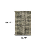 6' X 9' Charcoal Grey Beige And Tan Abstract Power Loom Stain Resistant Area Rug - Homeroots - Flyclothing LLC