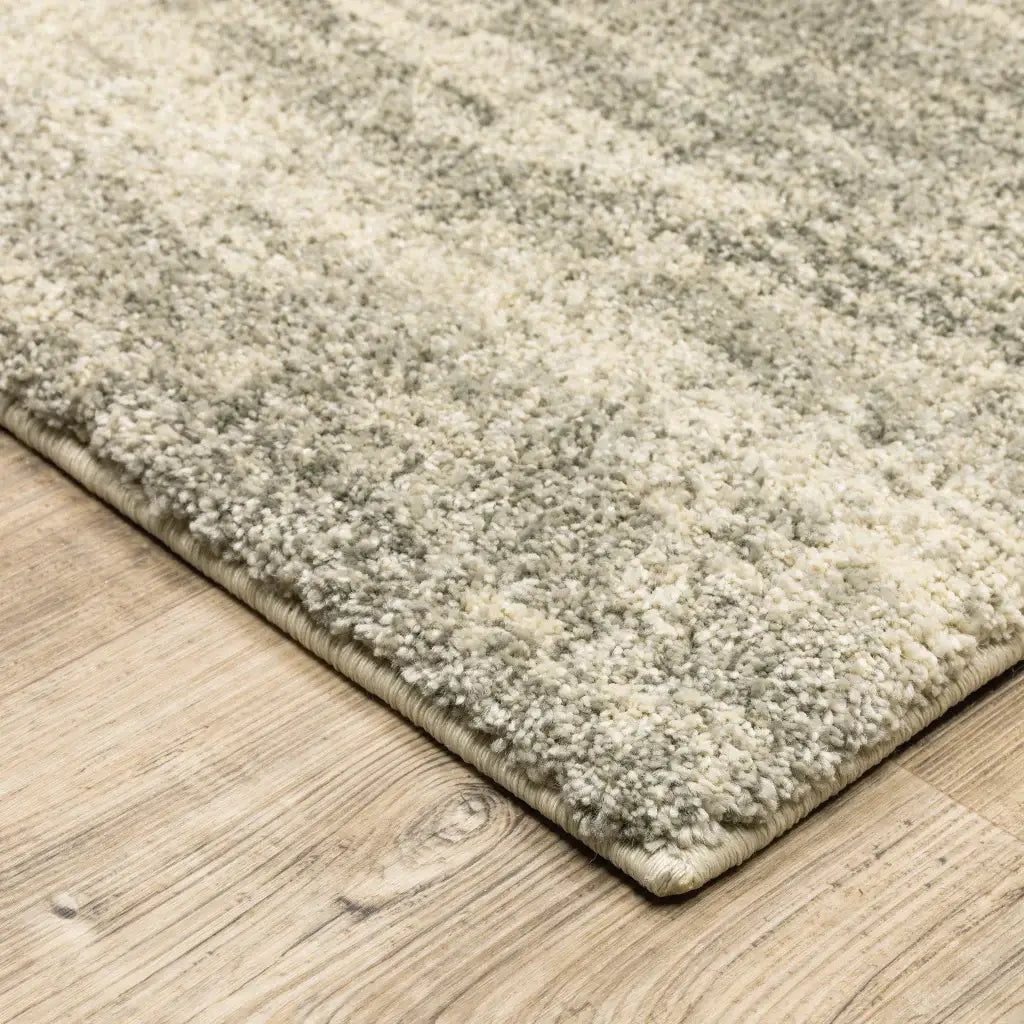 2' X 8' Grey Beige And Tan Abstract Power Loom Stain Resistant Runner Rug - Homeroots - Flyclothing LLC
