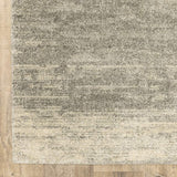 2' X 8' Grey Beige And Tan Abstract Power Loom Stain Resistant Runner Rug - Homeroots - Flyclothing LLC