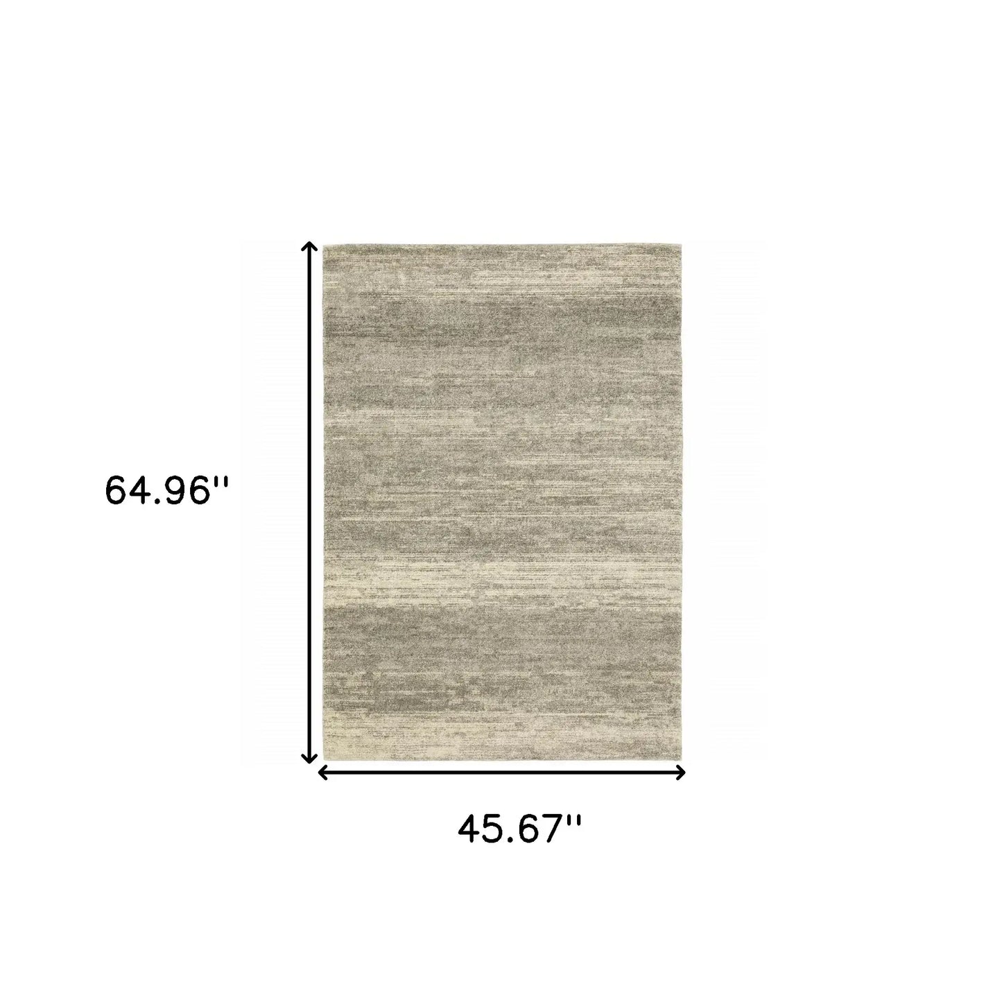 3' X 5' Grey Beige And Tan Abstract Power Loom Stain Resistant Area Rug - Homeroots - Flyclothing LLC