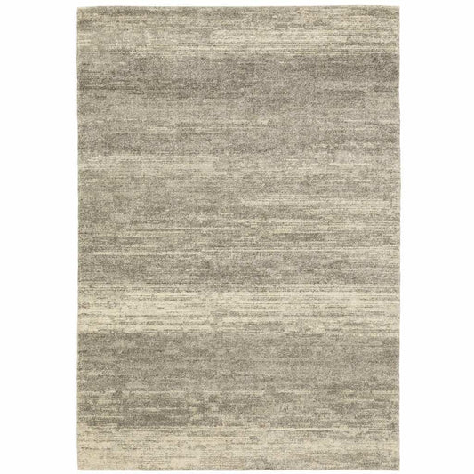 6' X 9' Grey Beige And Tan Abstract Power Loom Stain Resistant Area Rug - Homeroots - Flyclothing LLC
