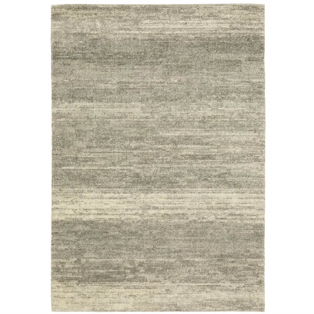 10' X 13' Grey Beige And Tan Abstract Power Loom Stain Resistant Area Rug - Homeroots - Flyclothing LLC
