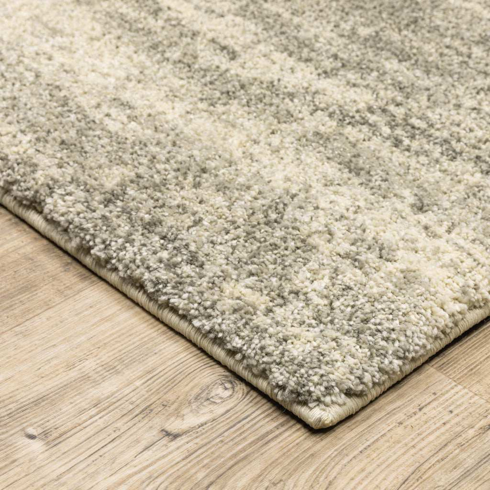 10' X 13' Grey Beige And Tan Abstract Power Loom Stain Resistant Area Rug - Homeroots - Flyclothing LLC