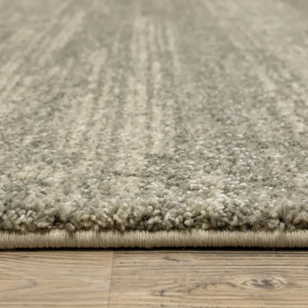10' X 13' Grey Beige And Tan Abstract Power Loom Stain Resistant Area Rug - Homeroots - Flyclothing LLC