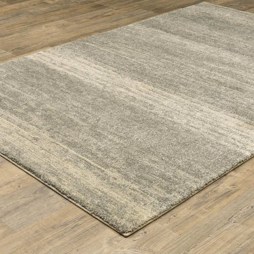 10' X 13' Grey Beige And Tan Abstract Power Loom Stain Resistant Area Rug - Homeroots - Flyclothing LLC