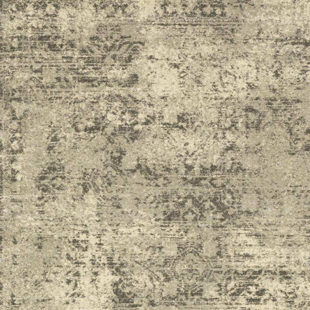 8' X 11' Grey Ivory Beige And Taupe Oriental Power Loom Stain Resistant Area Rug - Homeroots - Flyclothing LLC