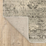 10' X 13' Grey Ivory Beige And Taupe Oriental Power Loom Stain Resistant Area Rug - Homeroots - Flyclothing LLC