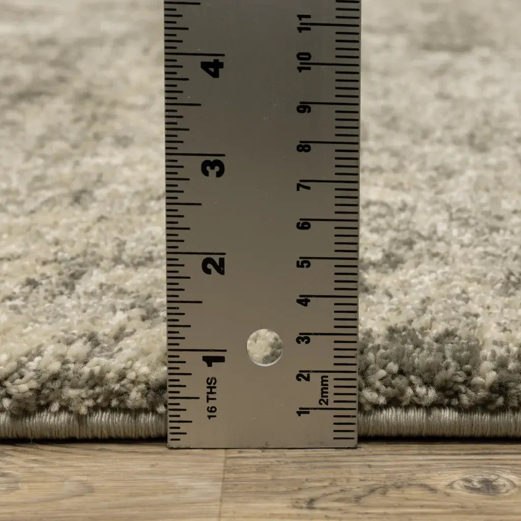 10' X 13' Grey Ivory Beige And Taupe Oriental Power Loom Stain Resistant Area Rug - Homeroots - Flyclothing LLC
