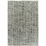 4' X 6' Grey And Ivory Abstract Power Loom Stain Resistant Area Rug - Homeroots - Flyclothing LLC