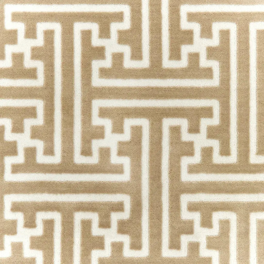 2' X 8' Gold And Ivory Geometric Power Loom Stain Resistant Runner Rug - Homeroots - Flyclothing LLC
